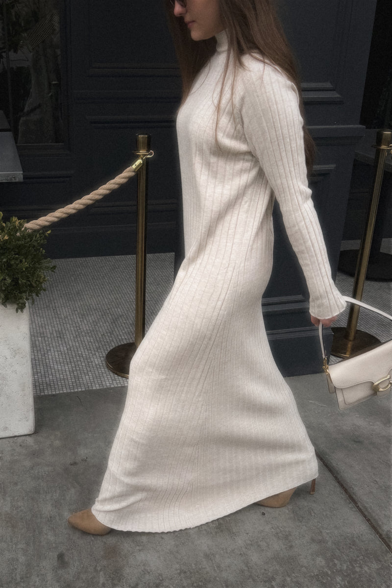Payton Turtleneck Ribbed Knit Dress - FINAL SALE Payton Turtleneck Ribbed Knit Dress - FINAL SALE