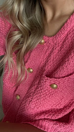 Odette Fuchsia Knit Jacket - FINAL SALE