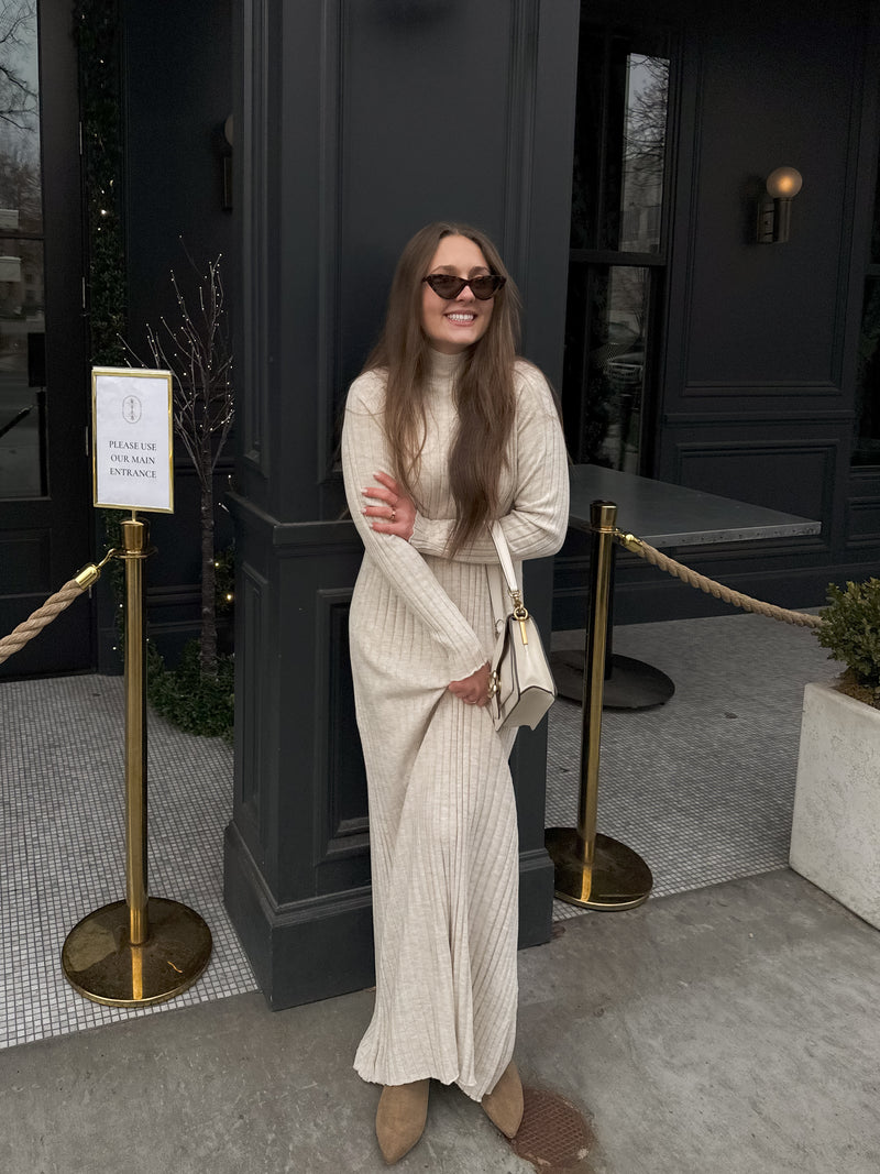 Payton Turtleneck Ribbed Knit Dress - FINAL SALE Payton Turtleneck Ribbed Knit Dress - FINAL SALE