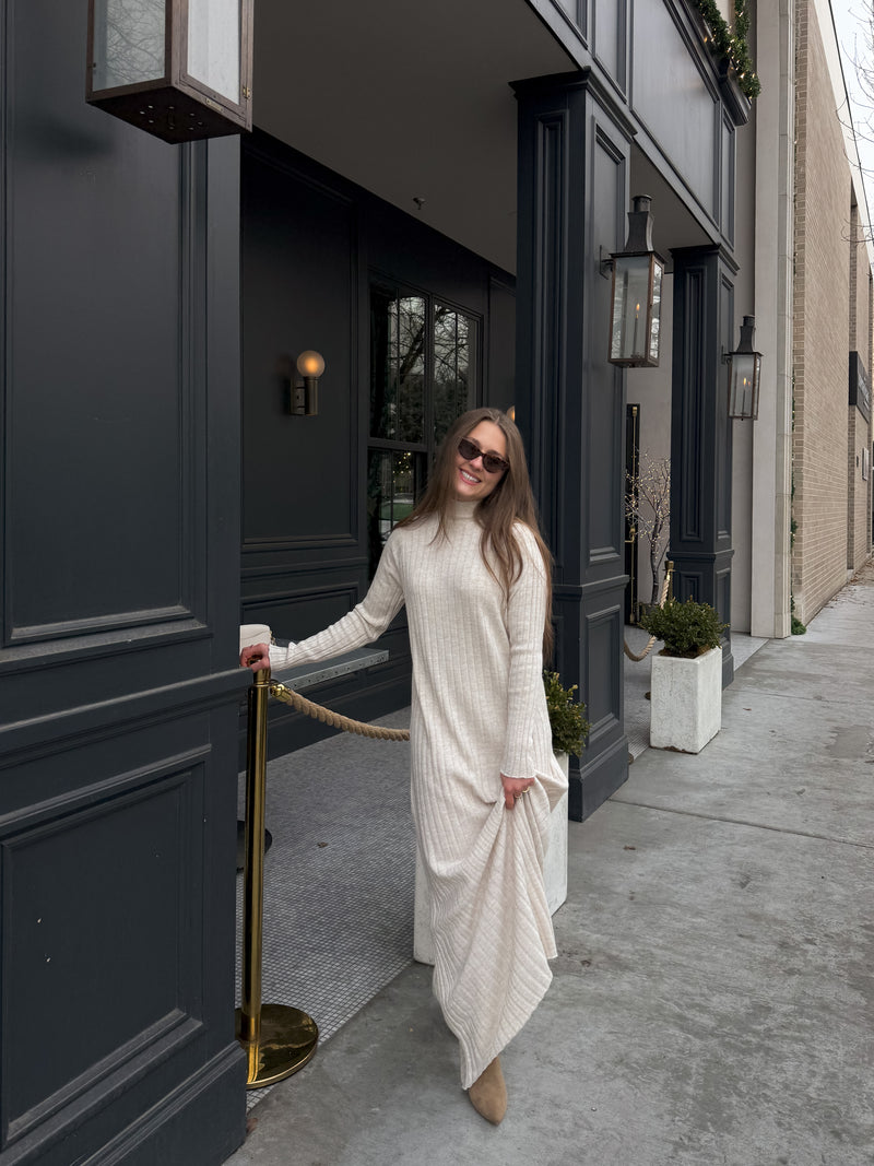 Payton Turtleneck Ribbed Knit Dress - FINAL SALE Payton Turtleneck Ribbed Knit Dress - FINAL SALE