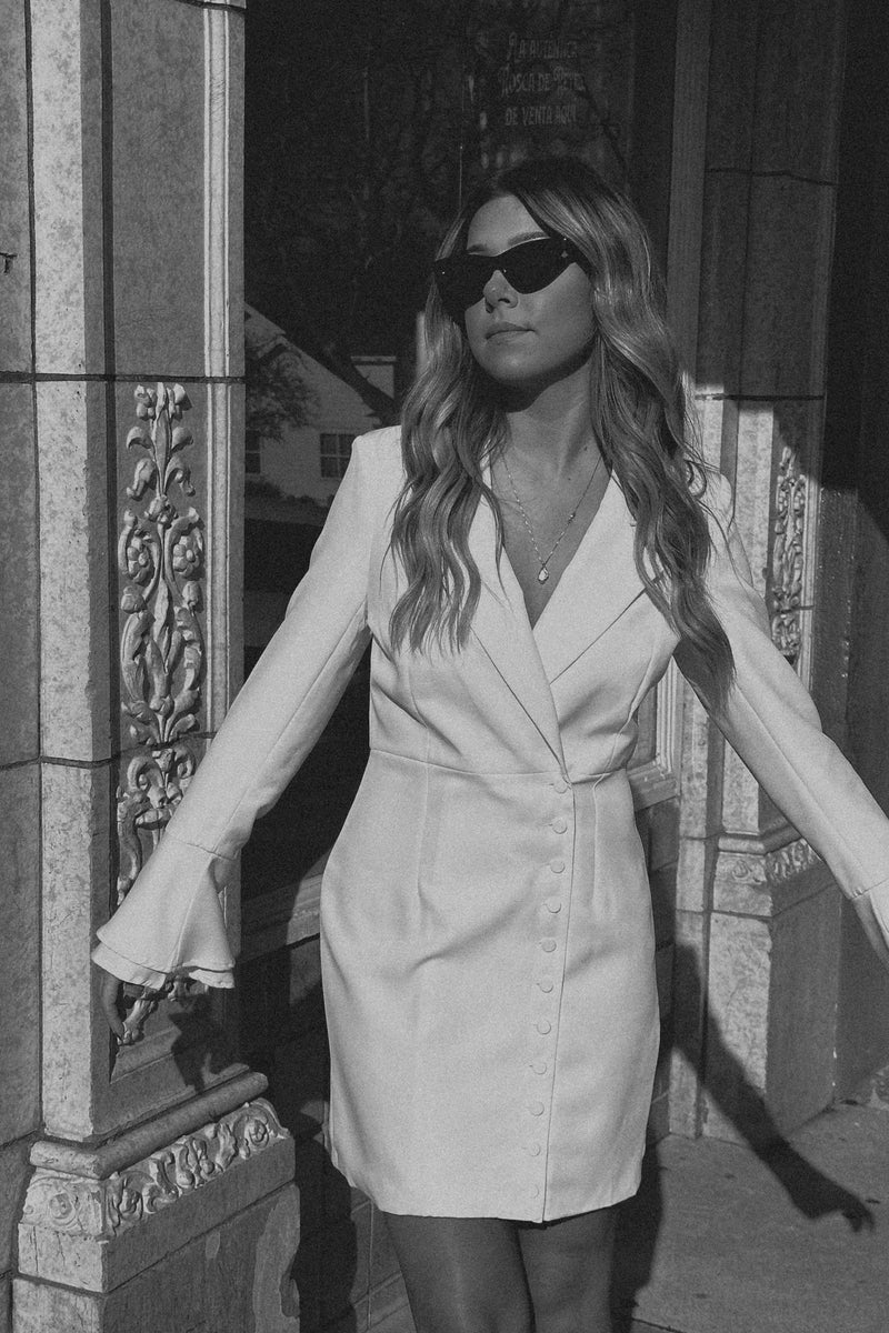 White blazer dress asos hot sale