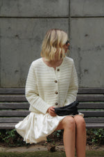 Estey Knit White Cardigan