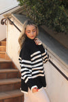 Love Story Black Stripe Sweater