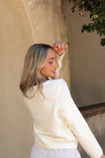 Estey Knit White Cardigan