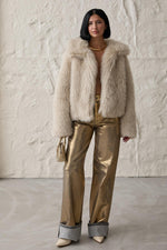 Metallic Gold Wide Leg Pants