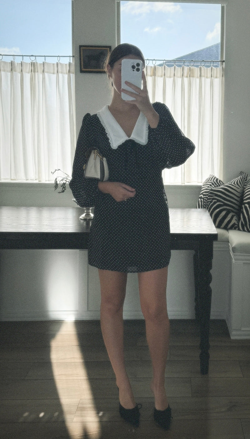 Edalene Mini Polka Dot Dress