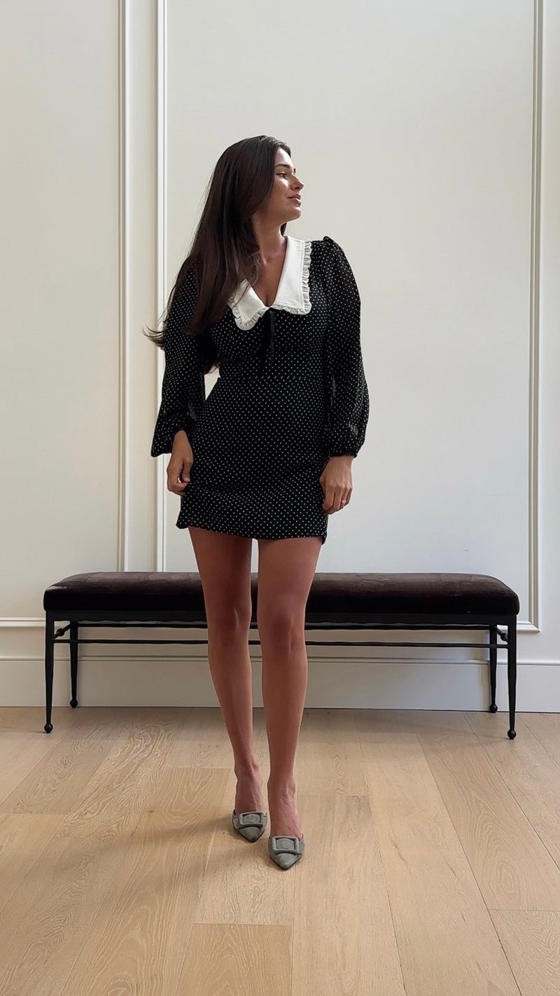Edalene Mini Polka Dot Dress