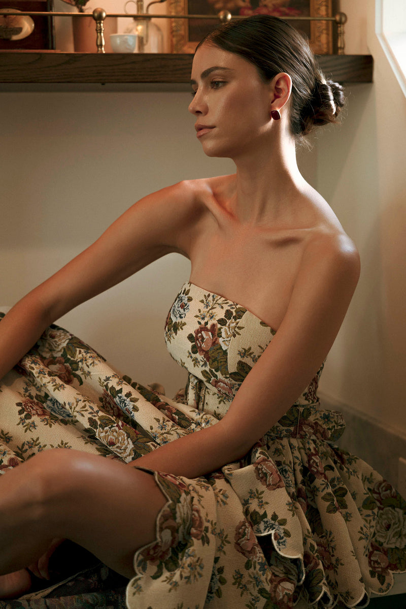Daisy Tiered Scallop Dress