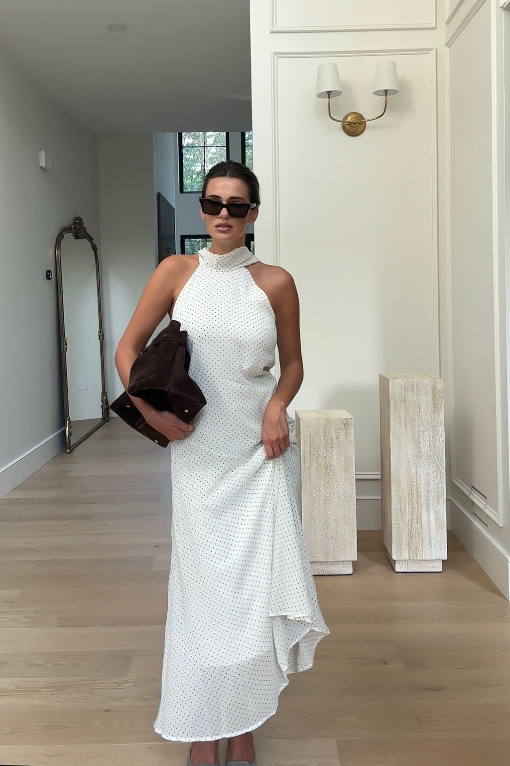 Polka Dot Maxi Dress