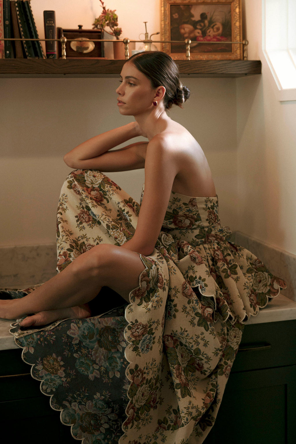 Daisy Tiered Scallop Dress