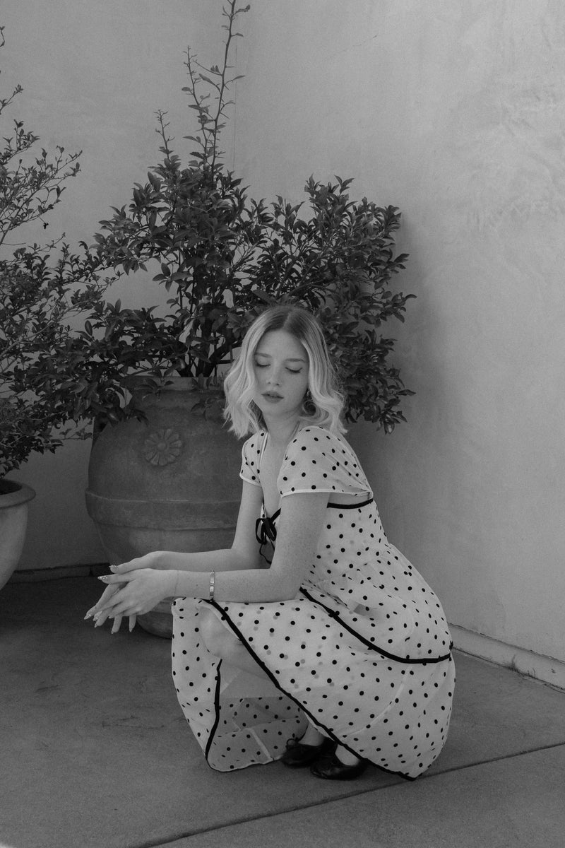 Melissa Midi Polka Dot Dress