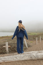 Claire Navy Knit Set