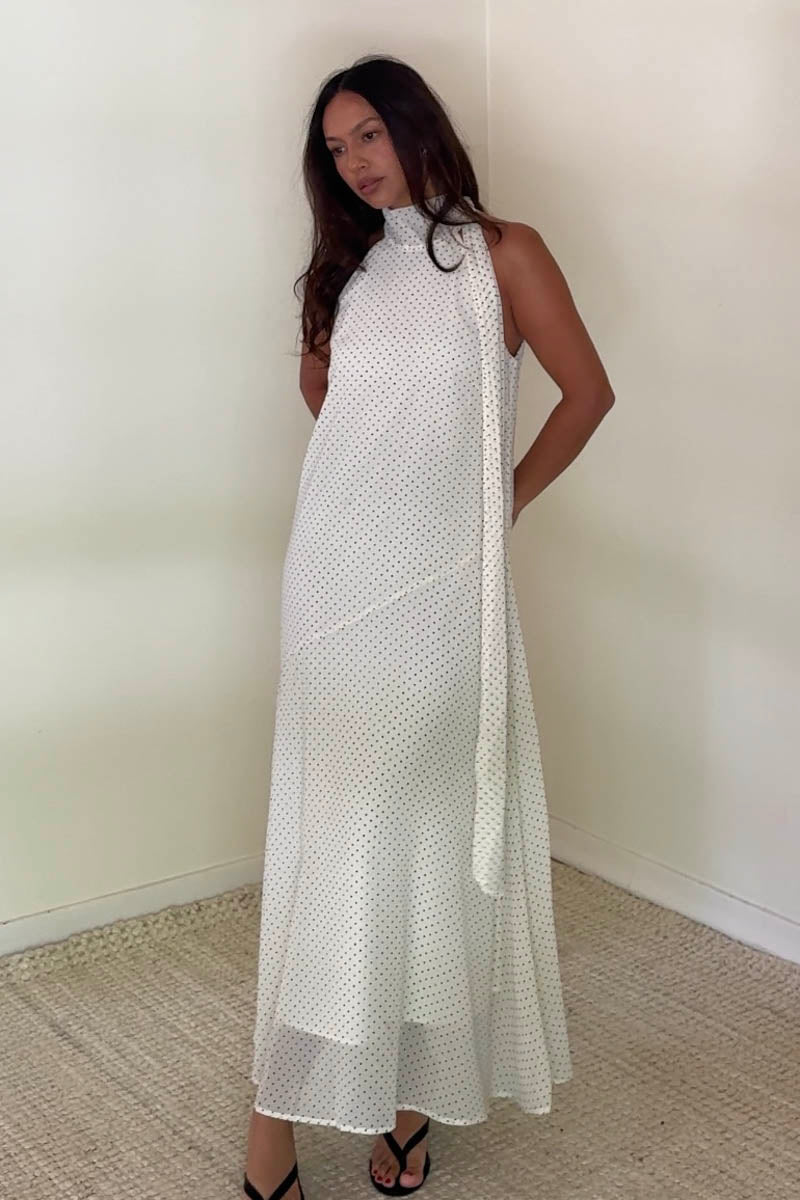 Polka Dot Maxi Dress