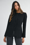 Structured Wool Blend Jacket