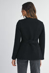 Structured Wool Blend Jacket