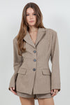 Tailored Beige Blazer