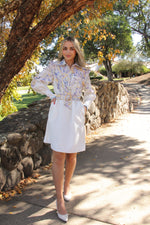 Dahlia White Floral Dress