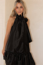 Midnight Black Bow Dress