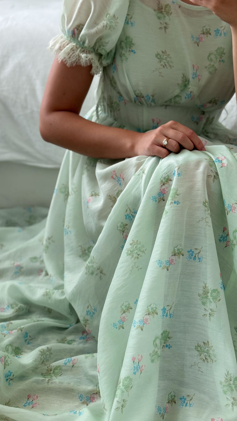 Balmy Sage Midi Dress