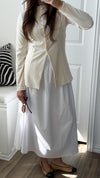 Sammy Smocked Waist Poplin Skirt