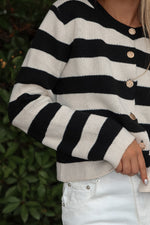 Hope Stripe Knit Cardigan