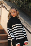 Love Story Black Stripe Sweater