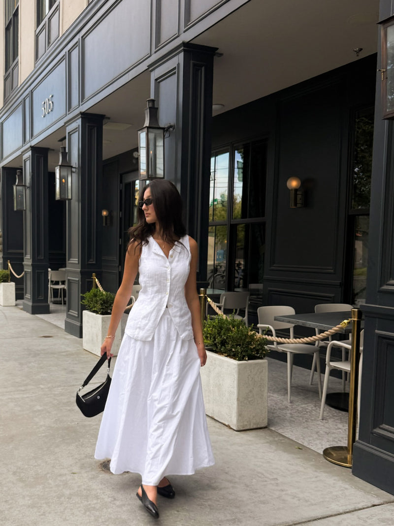 Layne Poplin Maxi Skirt