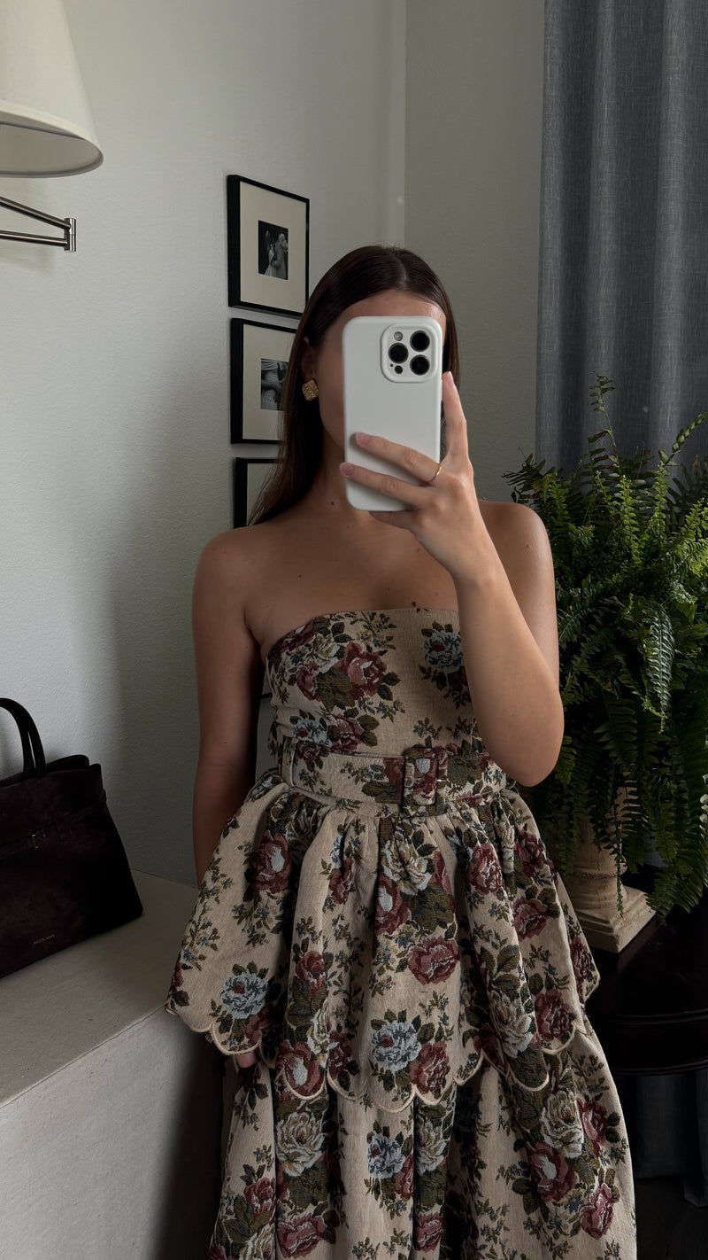 Daisy Tiered Scallop Dress