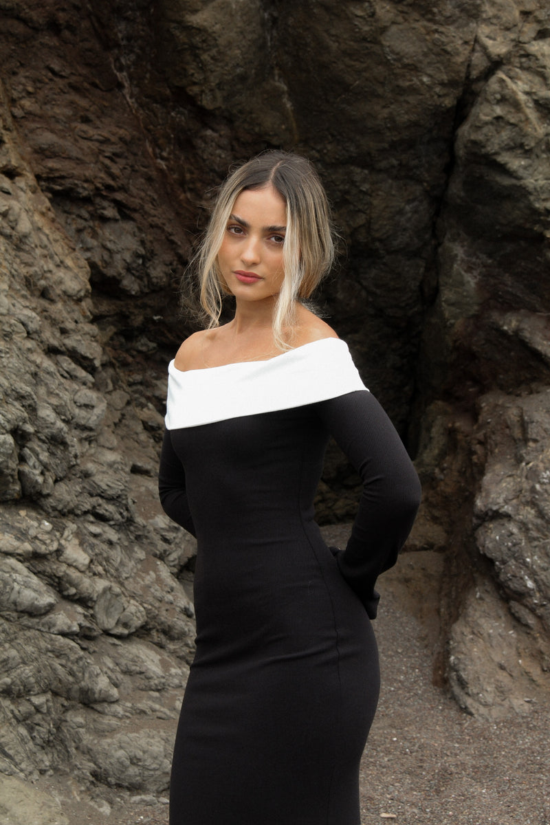 Audrey Off The Shoulder Maxi Dress