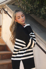 Love Story Black Stripe Sweater