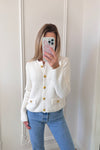 Langford White Cardigan