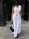 Layne Poplin Maxi Skirt