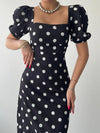 Eleanor Black Polka Dot Dress