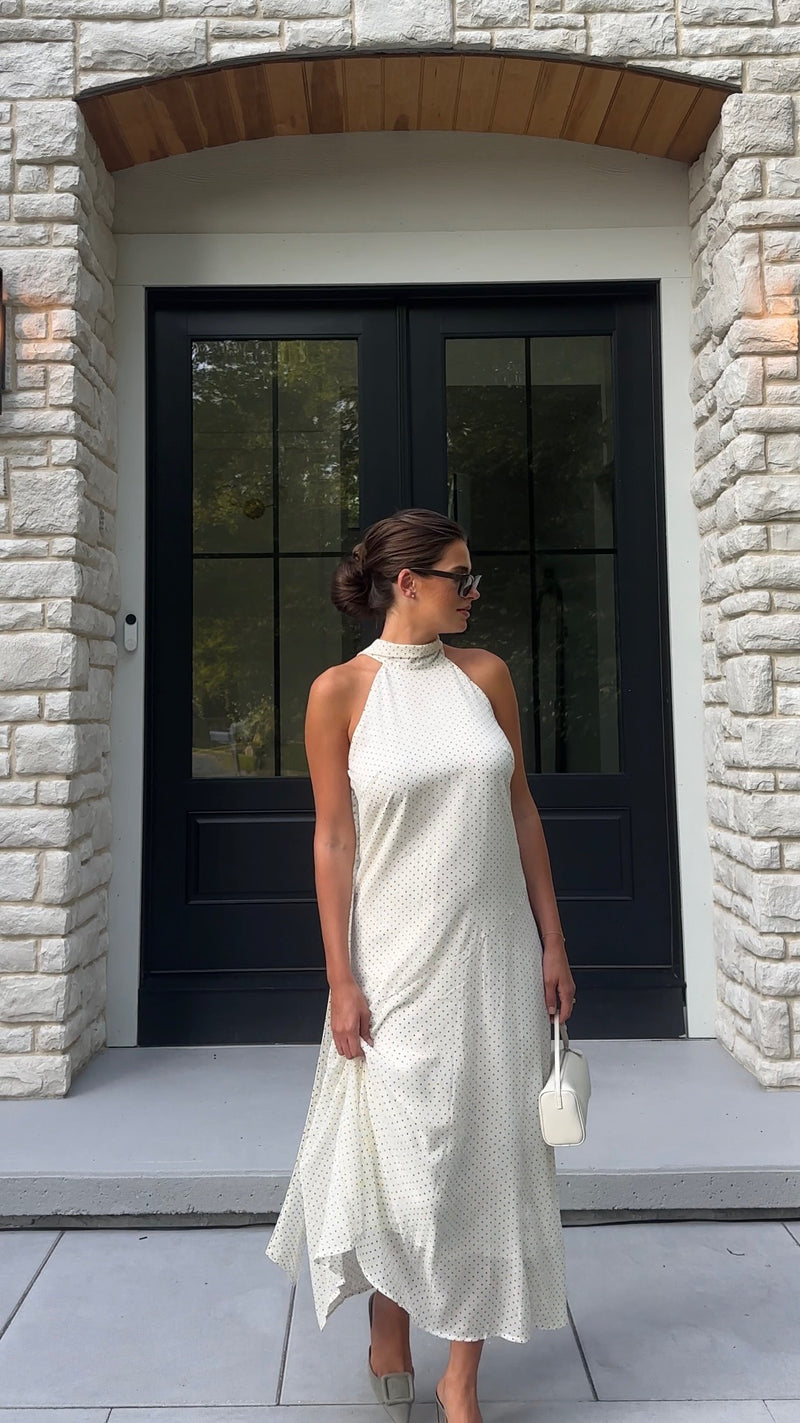 Polka Dot Maxi Dress