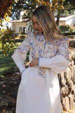 Dahlia White Floral Dress