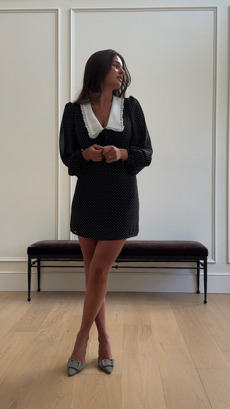 Edalene Mini Polka Dot Dress