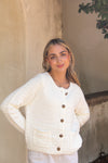Estey Knit White Cardigan
