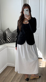 Sammy Smocked Waist Poplin Skirt