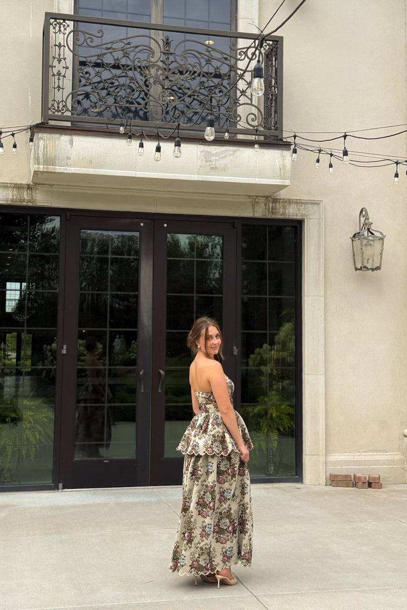 Daisy Tiered Scallop Dress