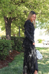Kate Frill Black Maxi Dress