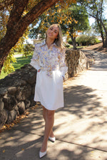 Dahlia White Floral Dress