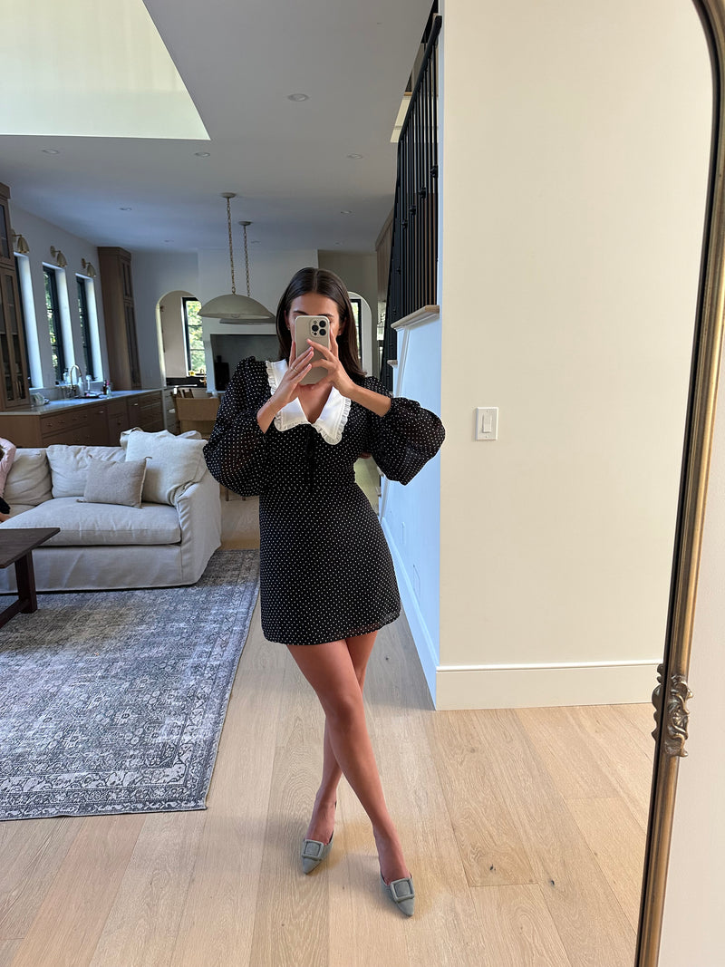Edalene Mini Polka Dot Dress