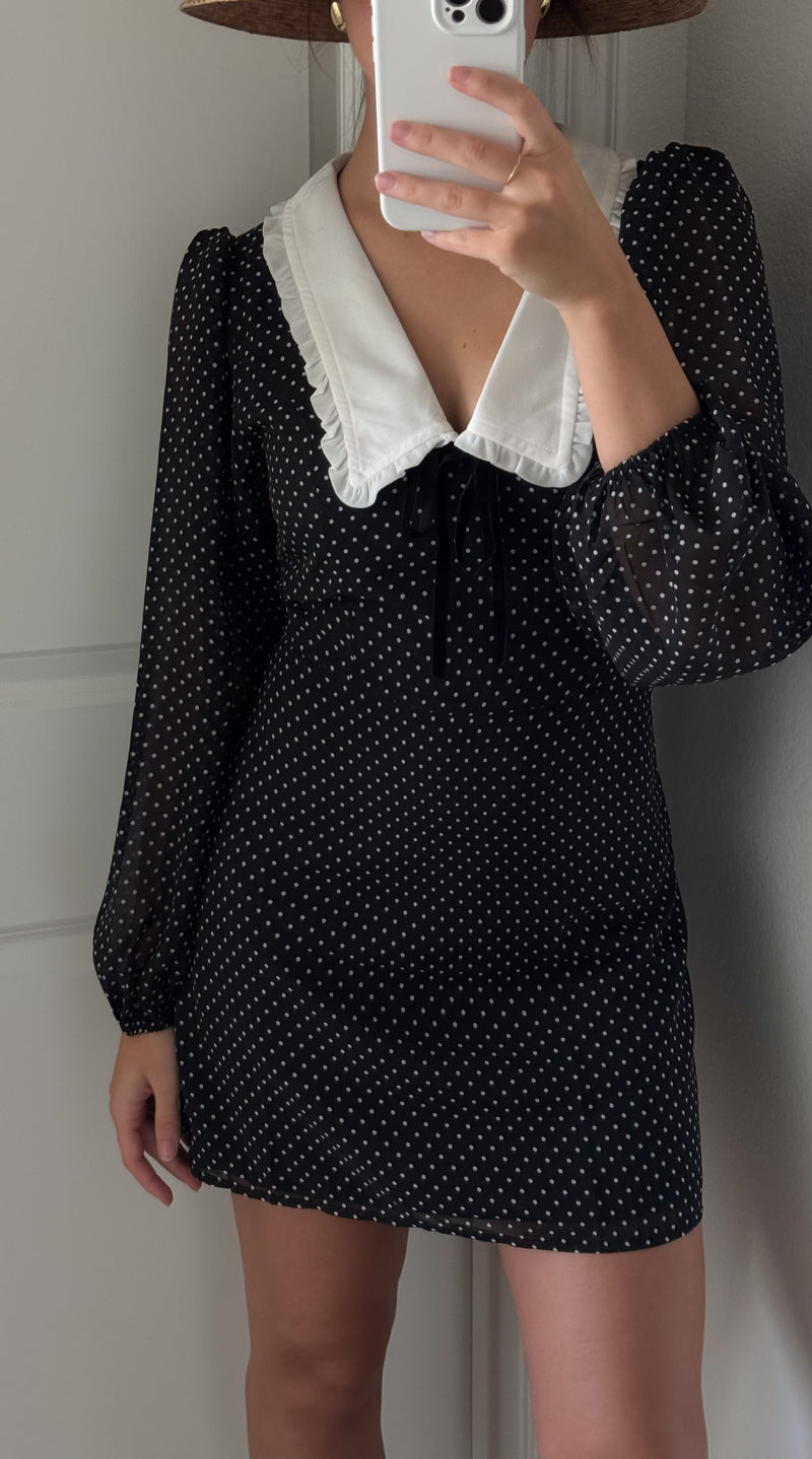 Edalene Mini Polka Dot Dress