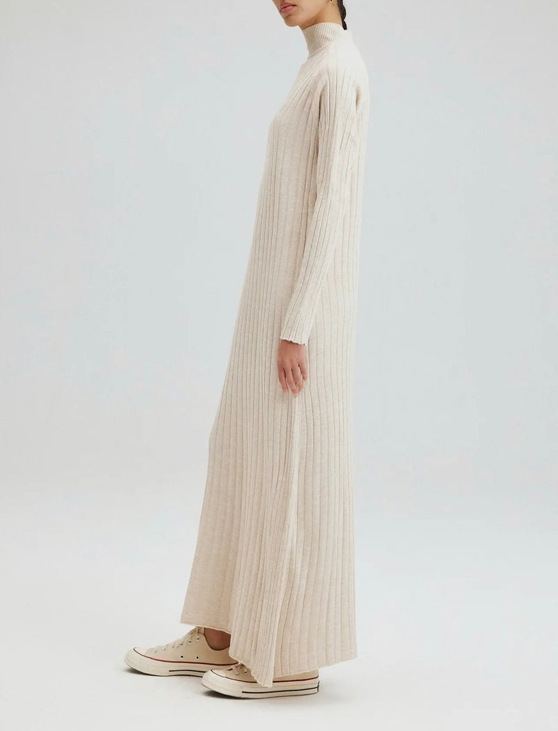 Payton Turtleneck Ribbed Knit Dress - FINAL SALE LLACIE Payton Turtleneck Ribbed Knit Dress - FINAL SALE LLACIE