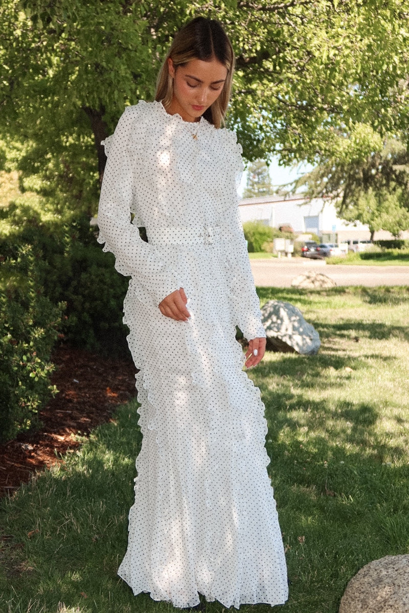 Kate Frill White Maxi Dress
