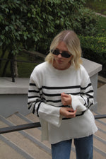 Bri Ribbed Stripe Sweater -FINAL SALE