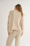 Connie Cream Pants and Asymmetrical Cut Sweater