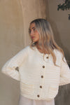 Estey Knit White Cardigan