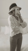 Eleanor Embroidered Ruffle Blouse