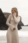 Emery Taupe Rib Maxi Dress